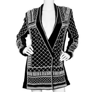 Balmain x H&M pearl jacket dress